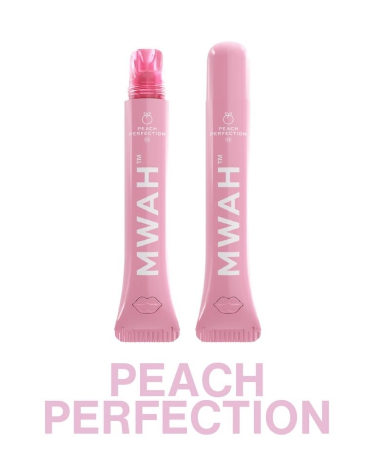 Mwah Peach Perfection lip gloss disposable
