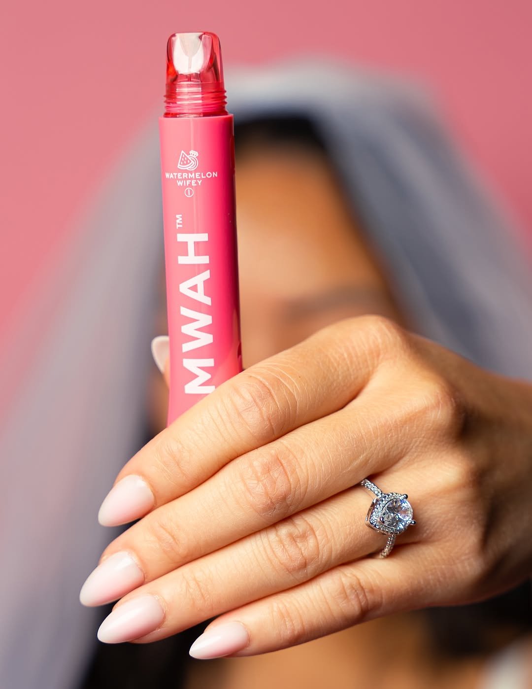 Mwah Watermelon Wifey lip gloss disposable